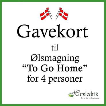Gavekort til ølsmagning To Go Home 4 personer