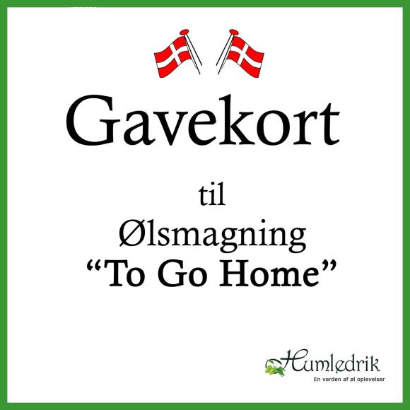 Gavekort til ølsmagning To Go Home 8 personer